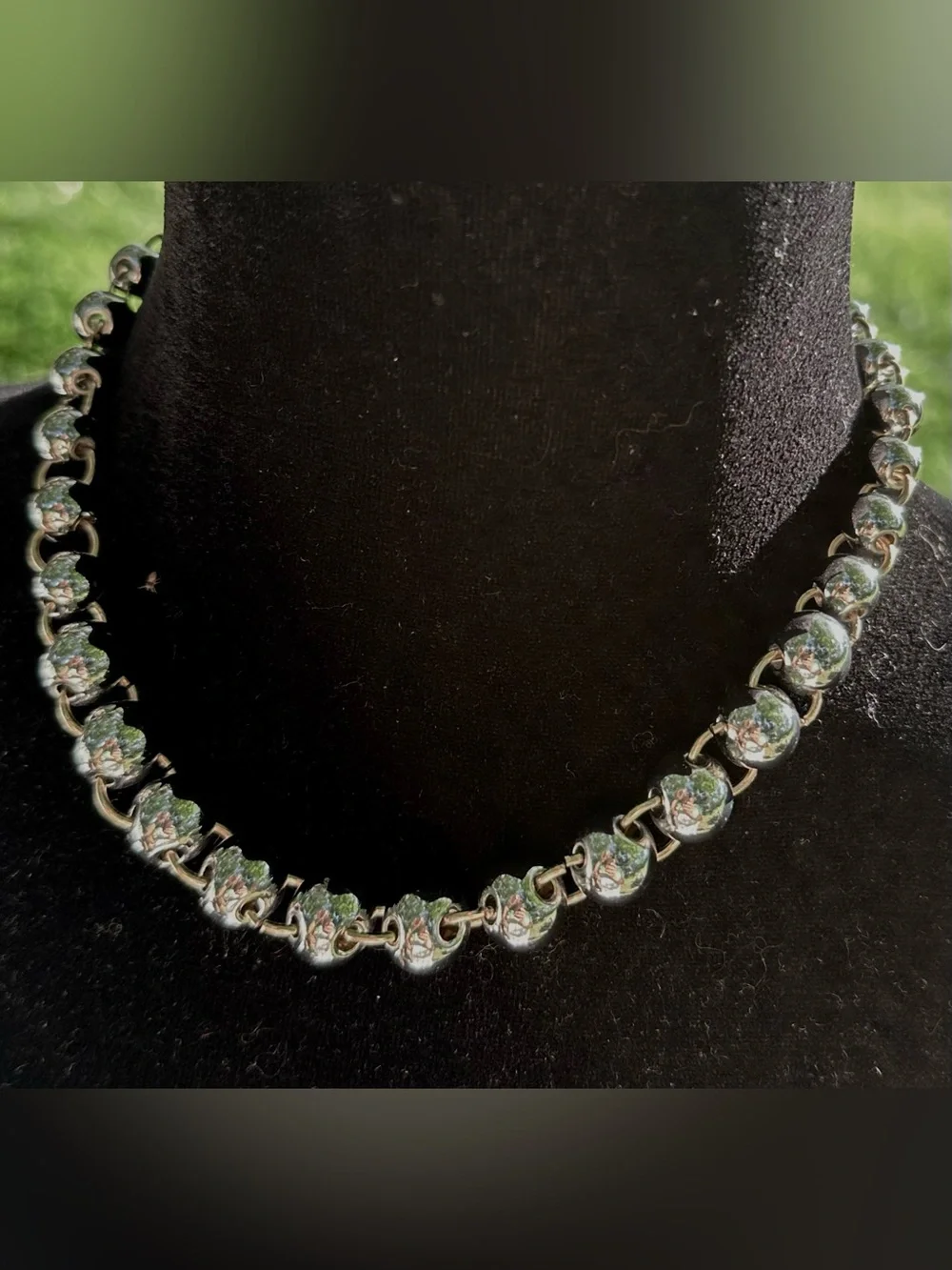 Zara Silver Crystal Link Necklace